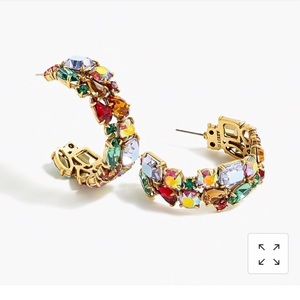 J. Crew NWT Crystal Cluster Earrings